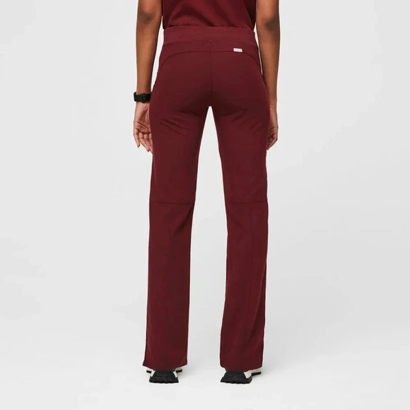 FIGS Kade Cargo Scrub Pants, Color Burgundy Size S/P (ALTERED/HEMMED) - Picture 3 of 16